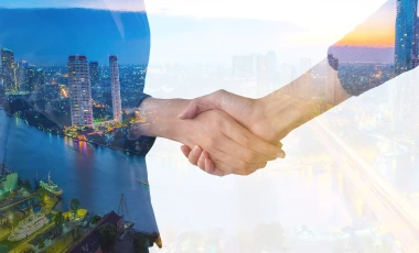 Poignée de main symbolisant un partenariat professionnel